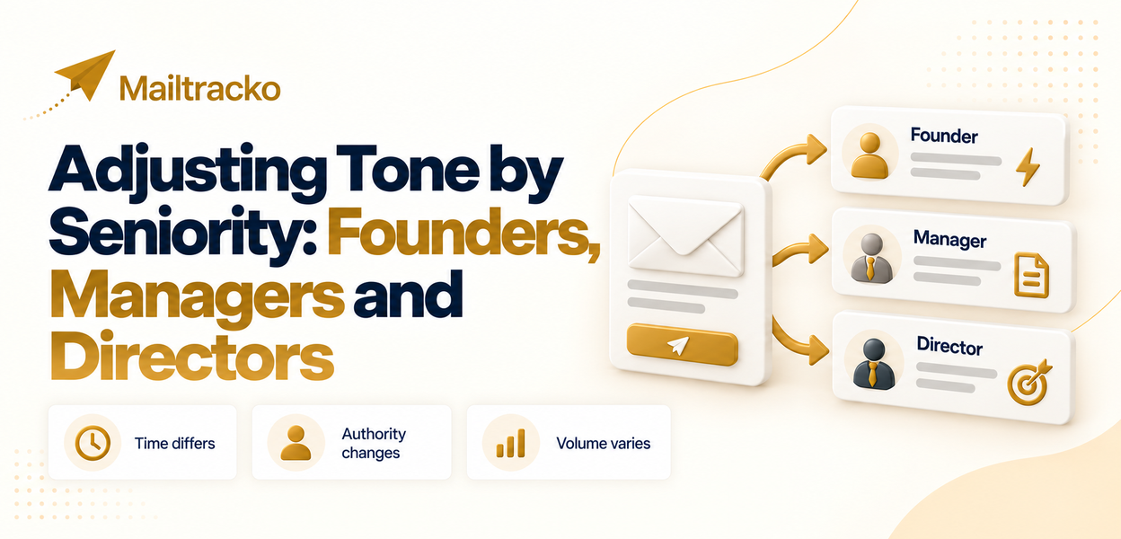 Adjusting outreach tone for different seniority levels