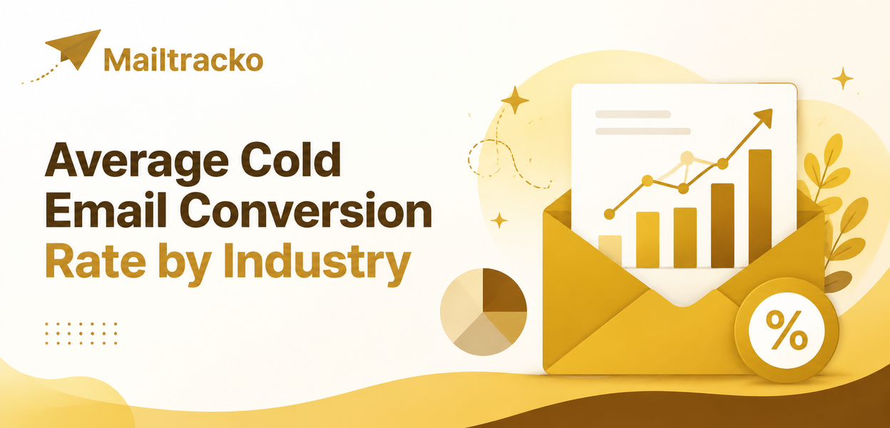 Chart of cold email conversion rates by industry
