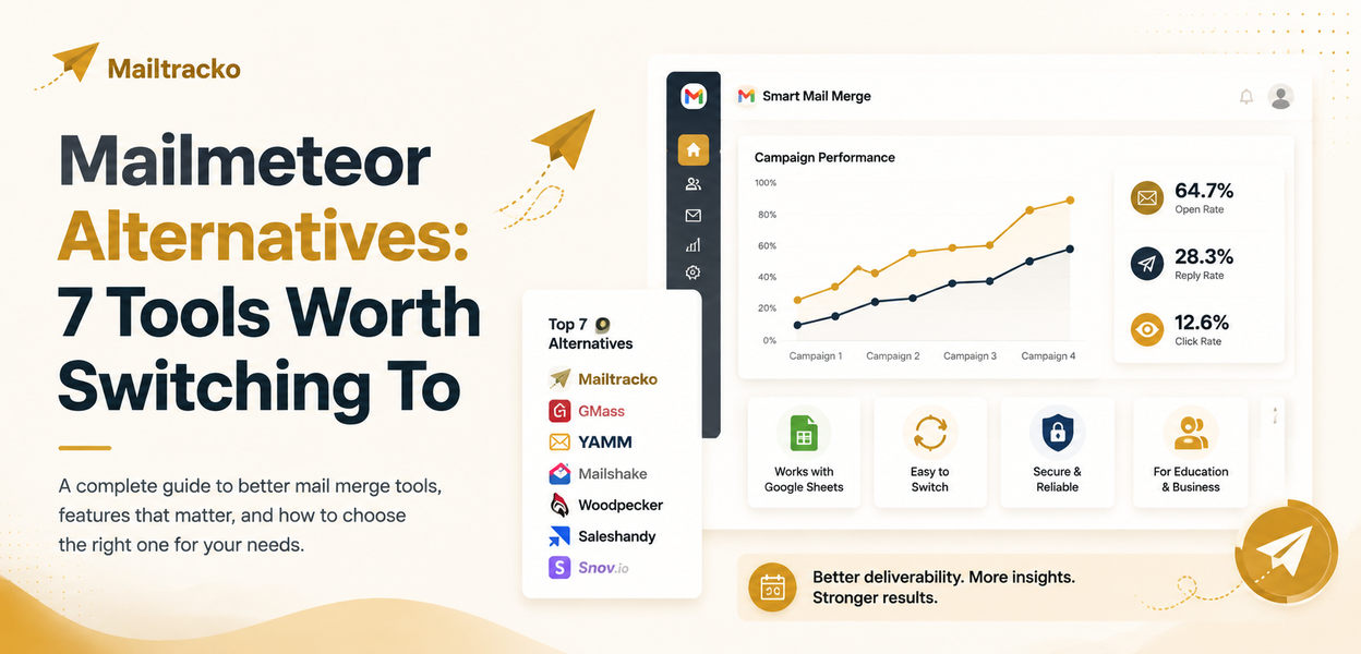 Best Mailmeteor alternatives for email outreach and mail merge in 2026