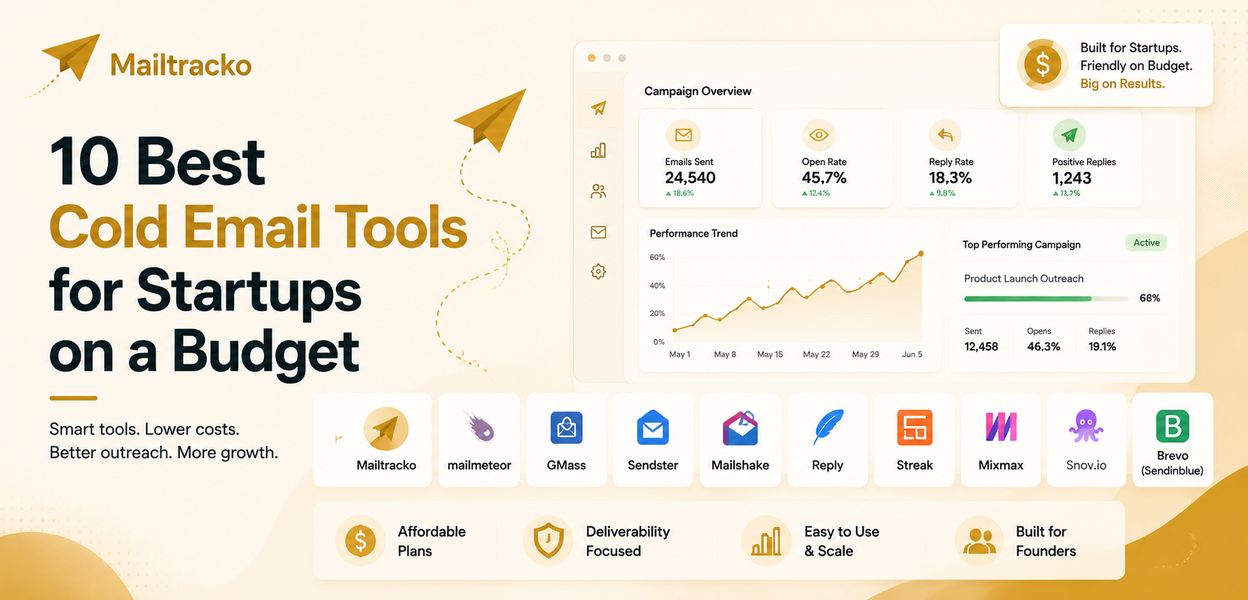10 Best cold email tools for startups on a budget in 2026