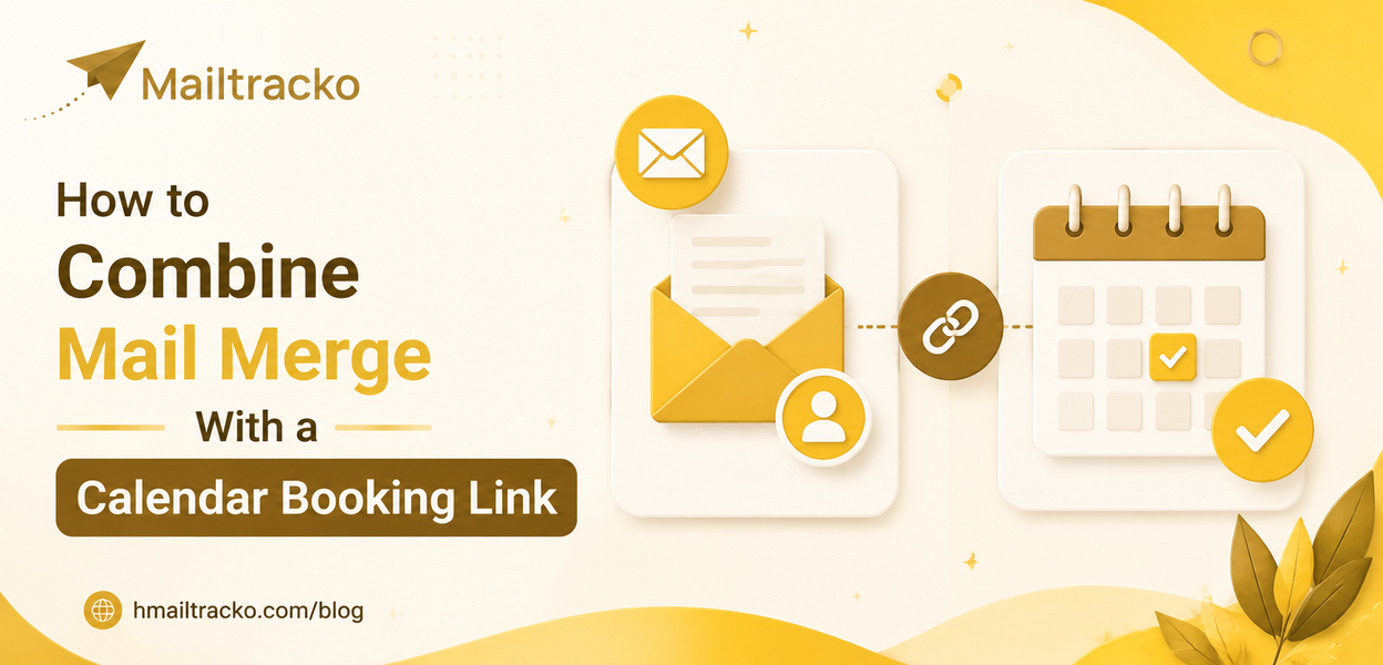Calendar booking link inside an outreach email