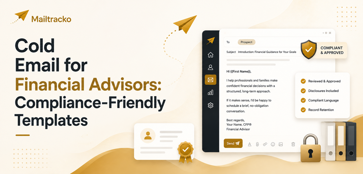 Financial advisor writing a compliant outreach email