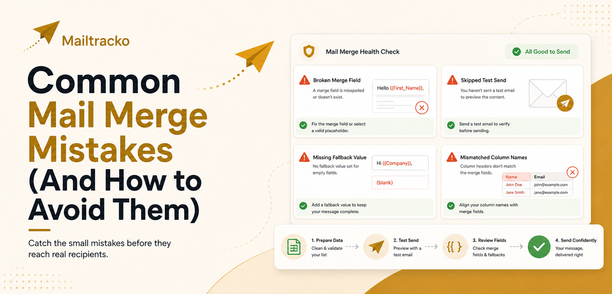 Common mail merge mistakes and how to avoid them