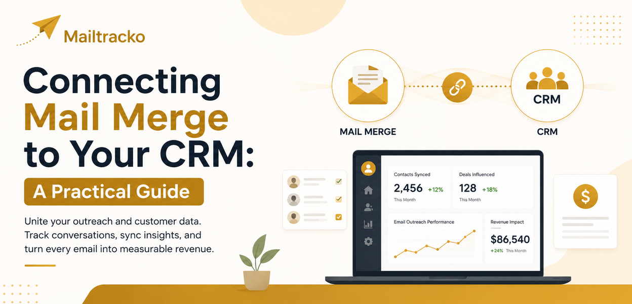 Data flowing between email tool and CRM