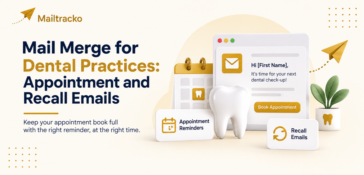 Dental practice sending patient recall emails
