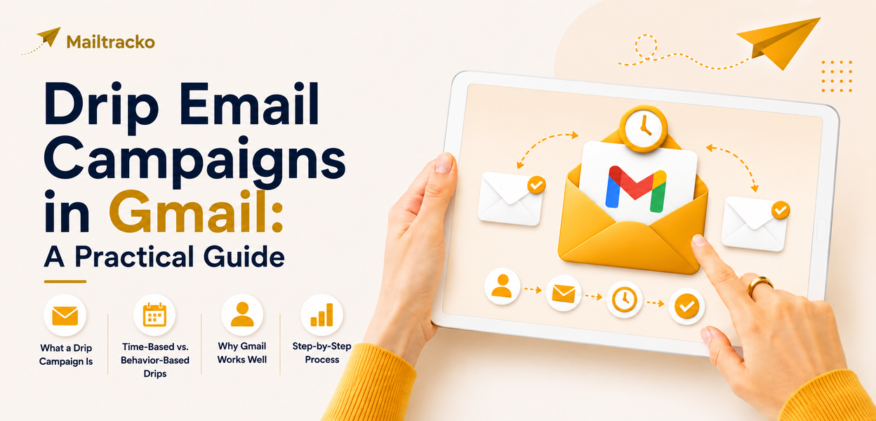 Drip email campaigns in Gmail practical guide