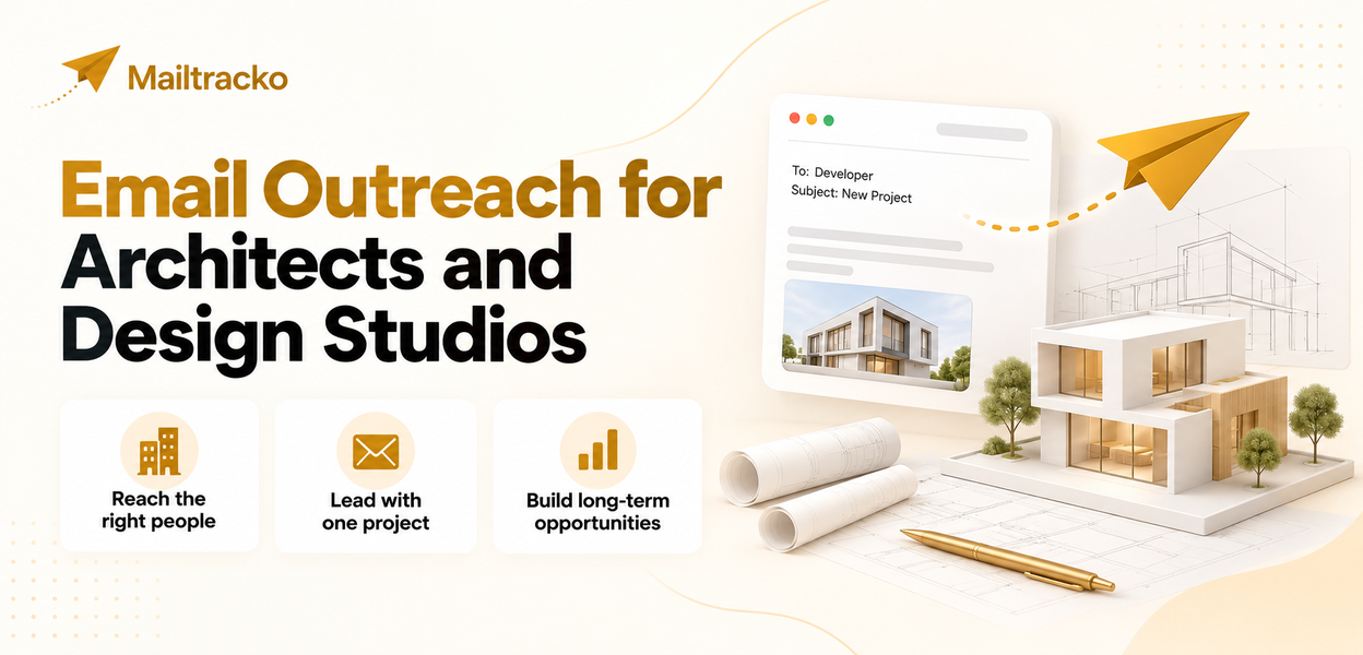 Architecture practice sending client outreach emails