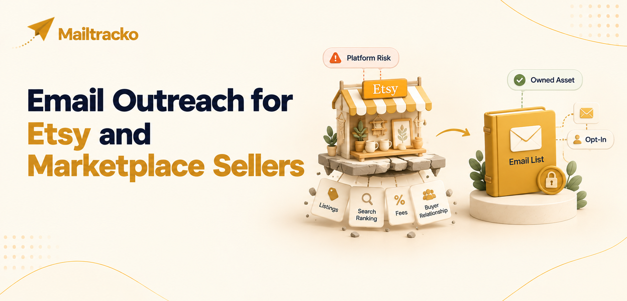 Marketplace seller building an owned email list