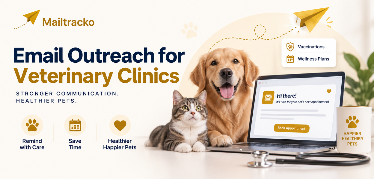 Veterinary clinic sending client reminder emails