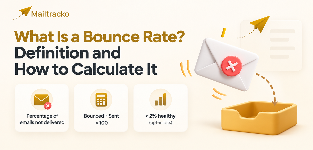 Email bounce rate calculation