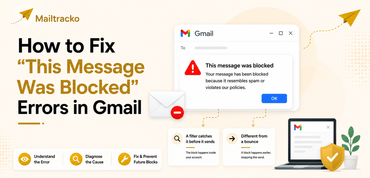 Fixing this message was blocked error in Gmail