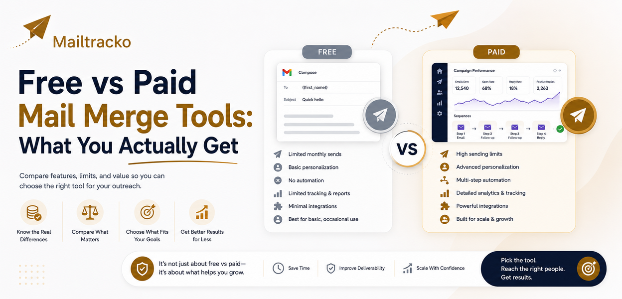 Free vs Paid Mail Merge Tools: What You Actually Get