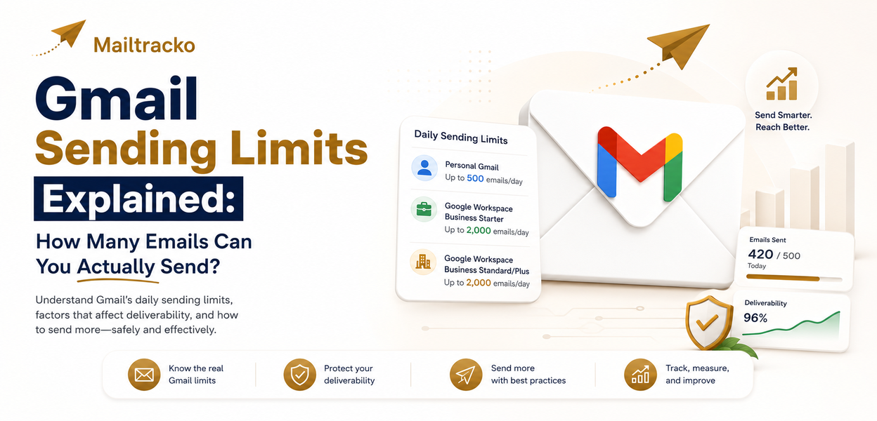 Gmail daily sending limits explained