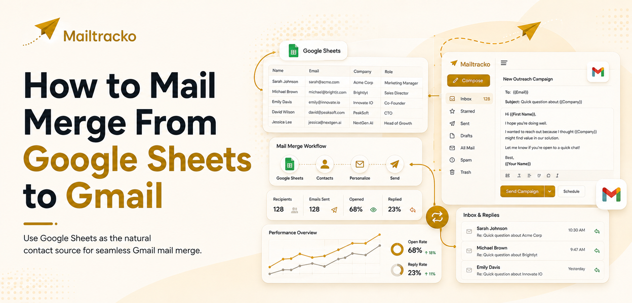 Google Sheets to Gmail mail merge