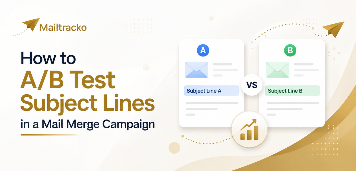 How to A/B test subject lines in a mail merge campaign