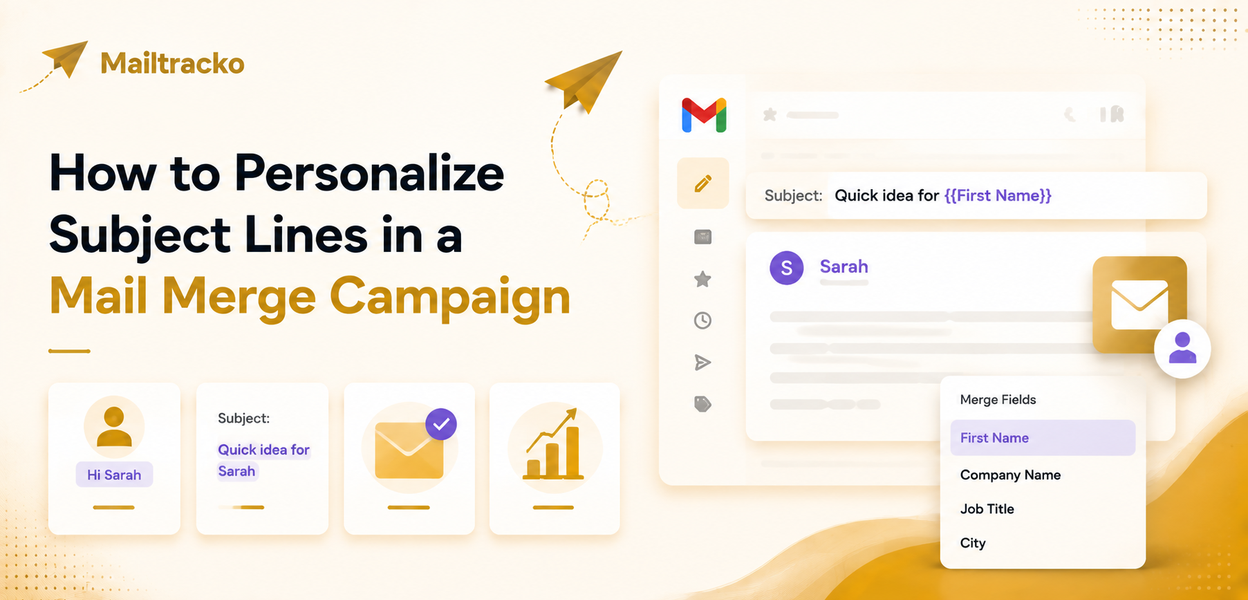 How to personalize subject lines in a mail merge campaign