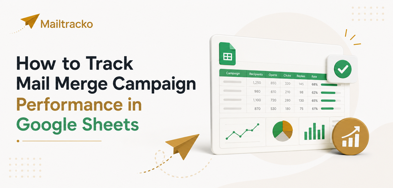 How to track mail merge campaign performance in Google Sheets