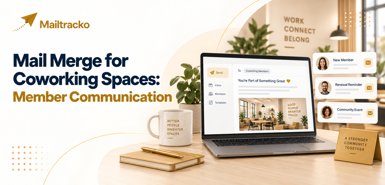 Coworking space communicating with members