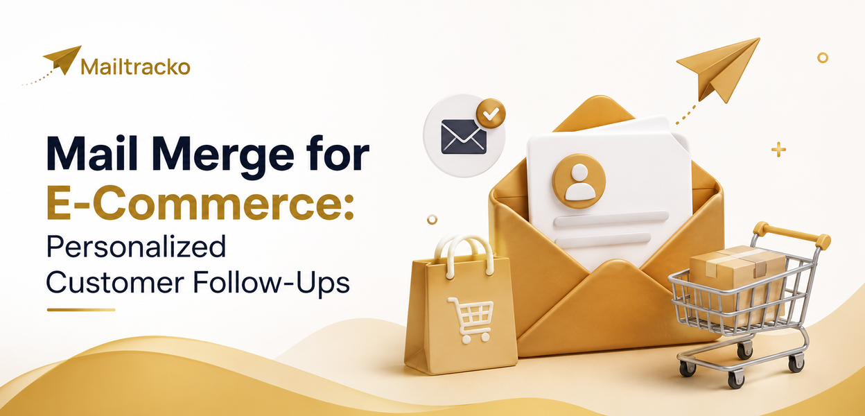 Mail merge for e-commerce customer follow-ups