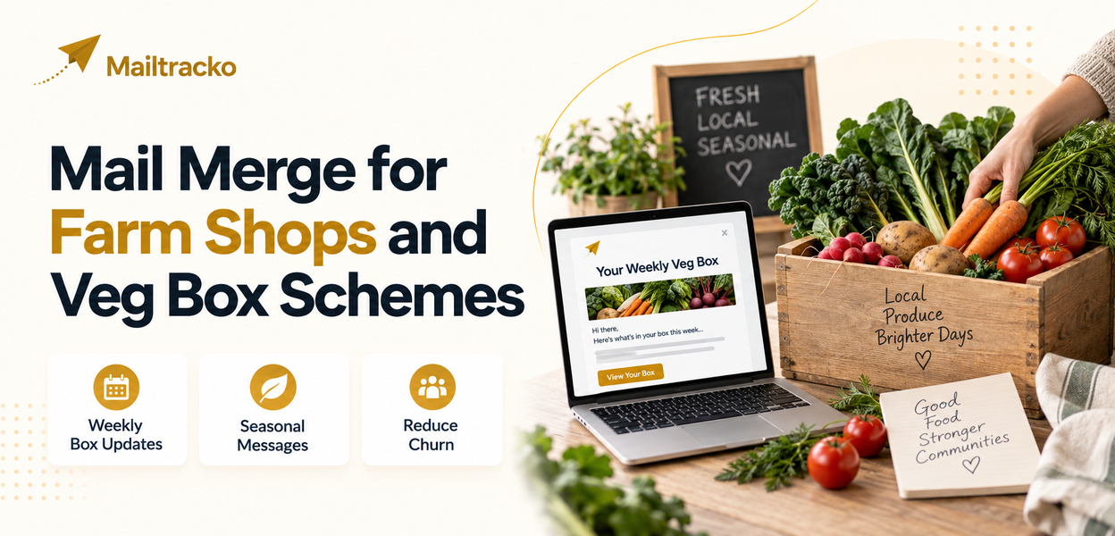 Farm shop sending weekly customer emails