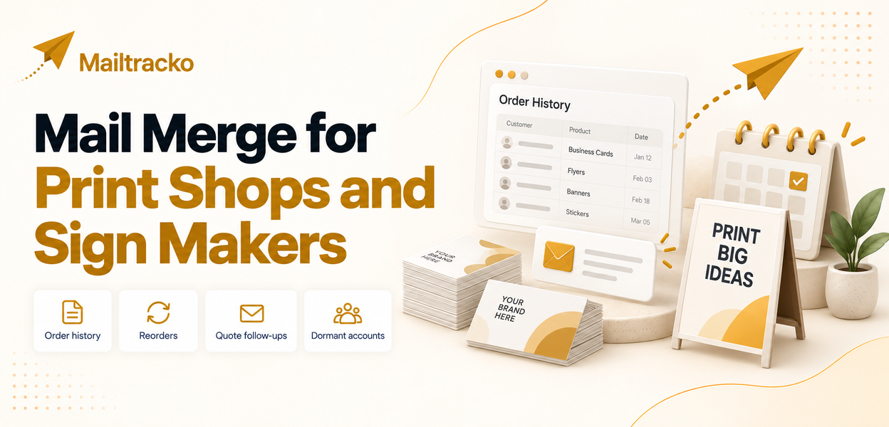 Print shop sending customer reorder reminders