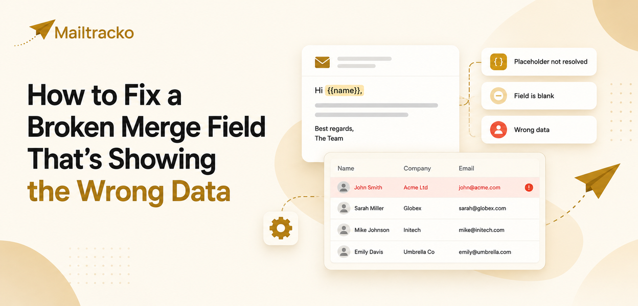 Merge field showing incorrect data in an email