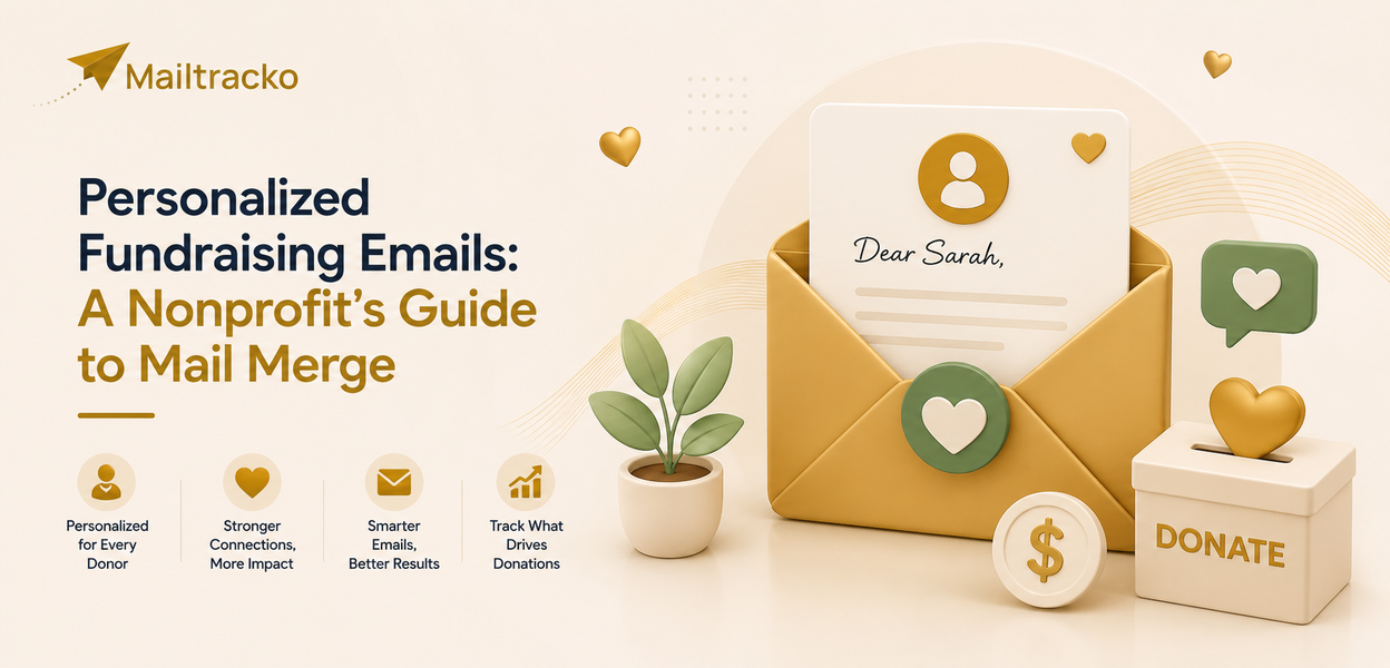 Personalized fundraising emails for nonprofits using mail merge