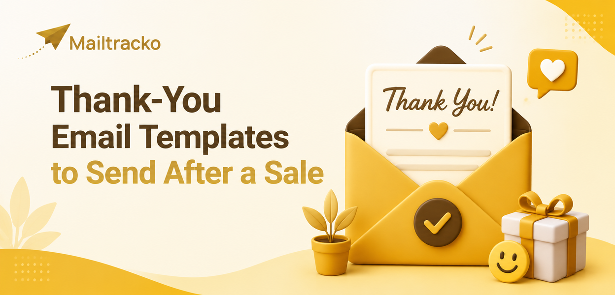 Thank-you email after a purchase