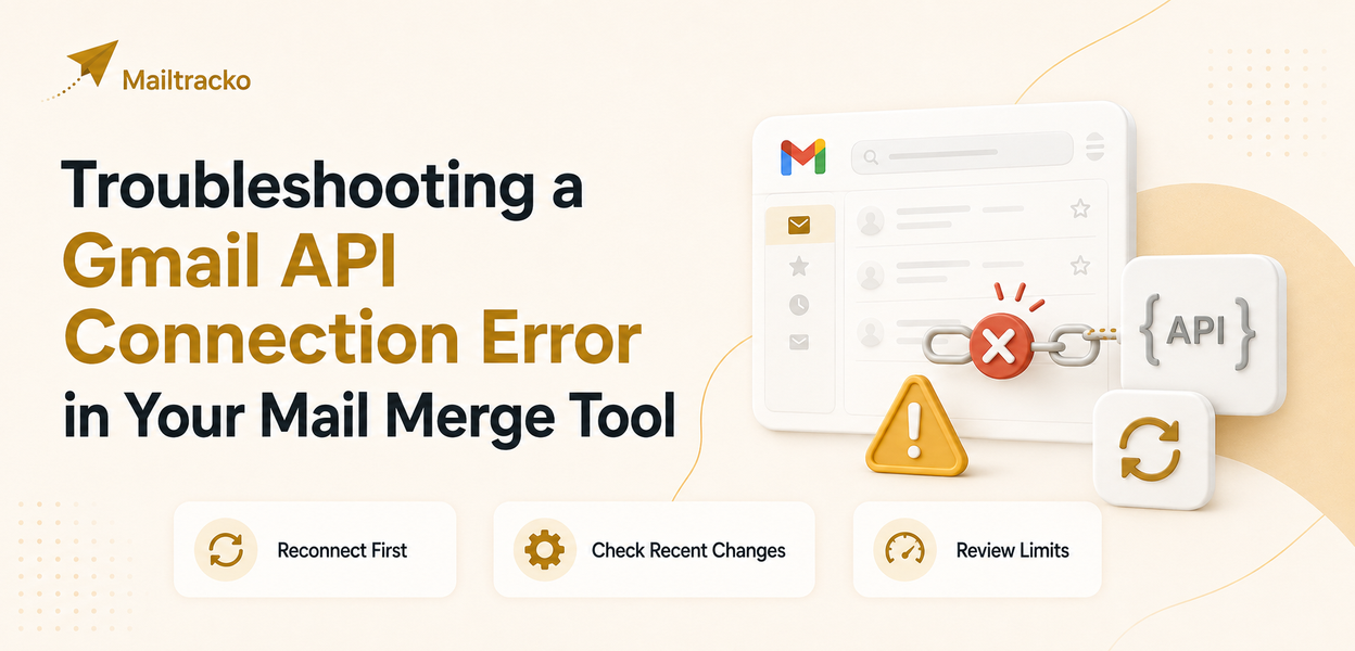 Reconnecting a mail merge tool to Gmail