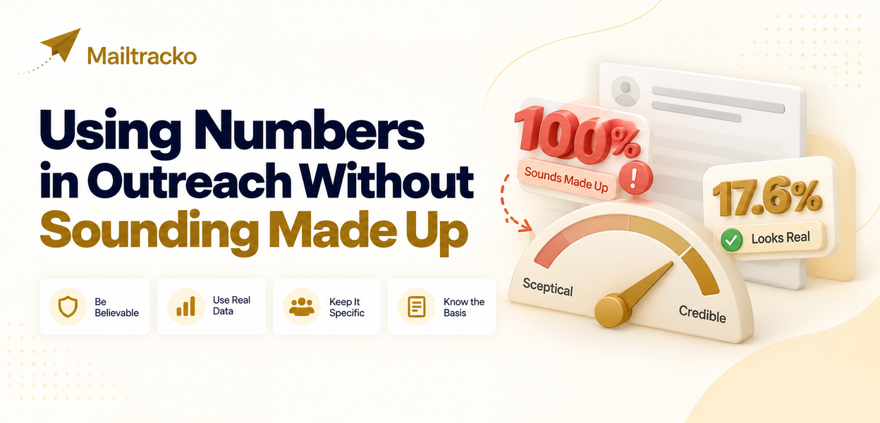 Using figures credibly in an outreach message