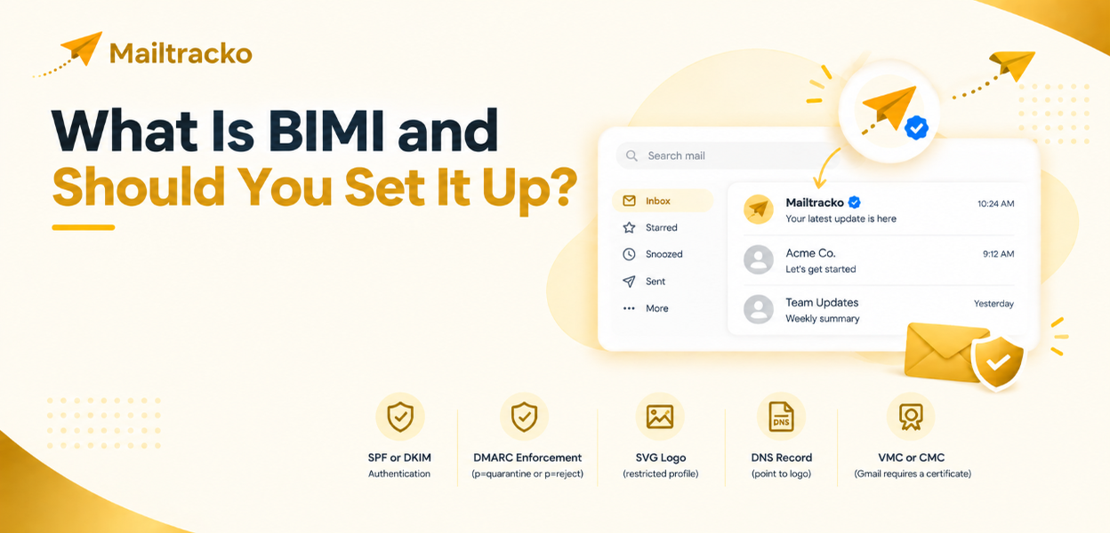 Brand logo displayed beside an email in the inbox