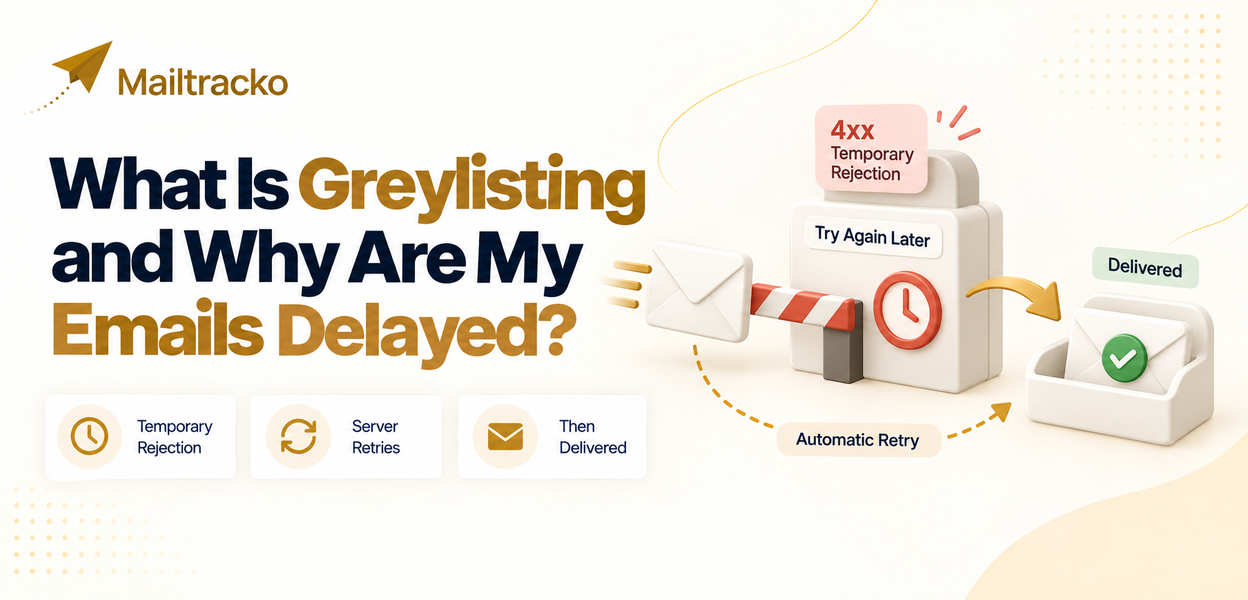 Email delayed by greylisting before delivery