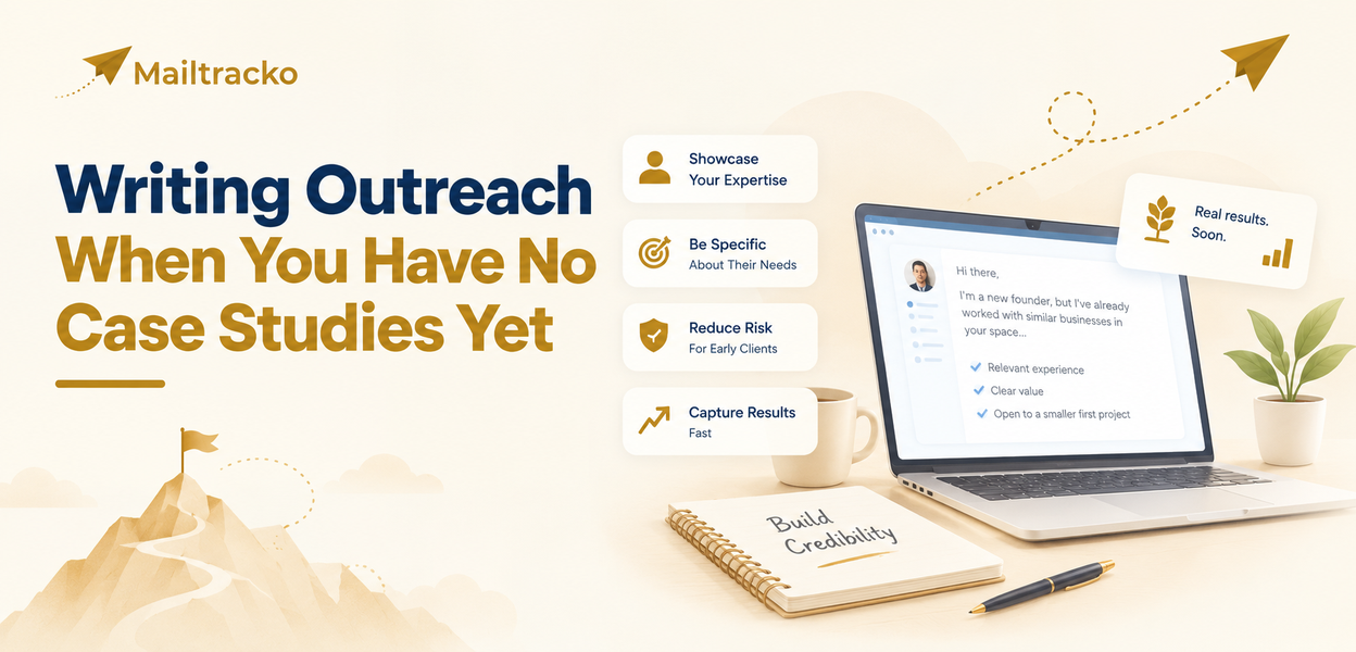 New business writing outreach without case studies